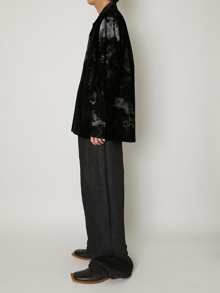 "FLOCKY + PIGMENT PRINT" SHIRTS / ミリタリーシャツ / TA23AW-SH027