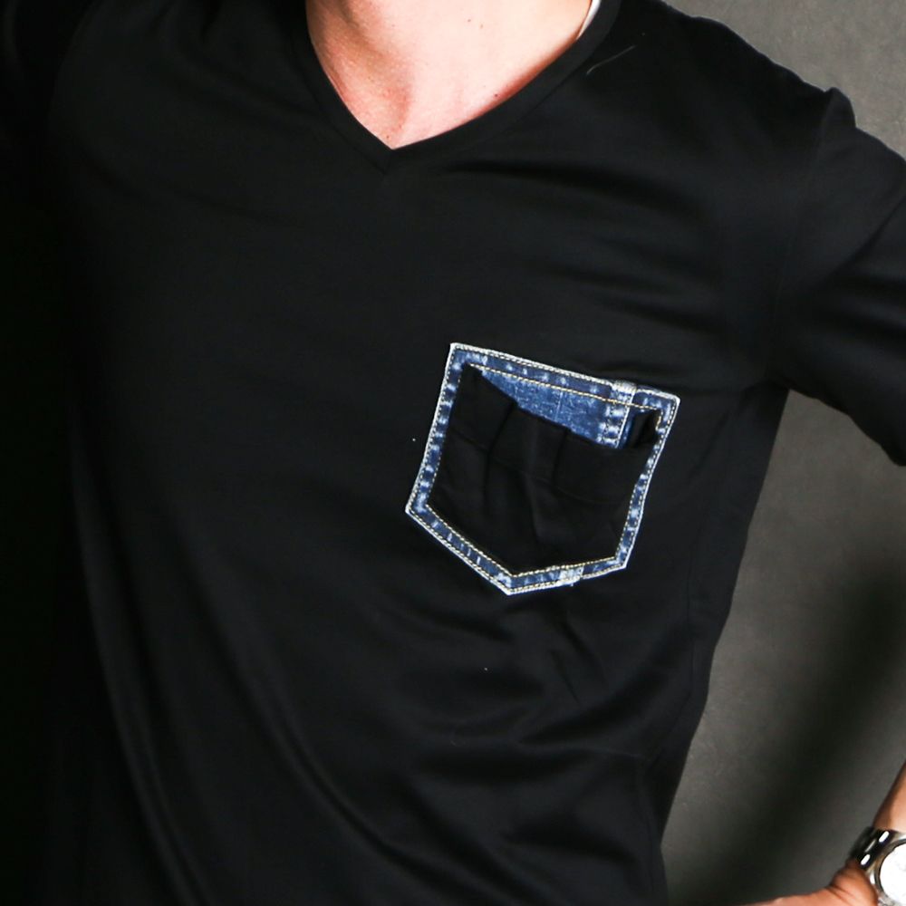 denim pocket-T / デニムポケット カットオフTシャツ / 7943 lj91t