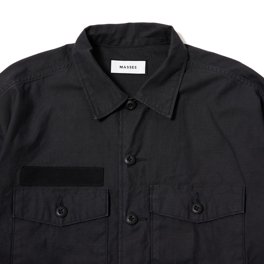 UTILITY SHIRT - Black / ミリタリーシャツ / 1242019