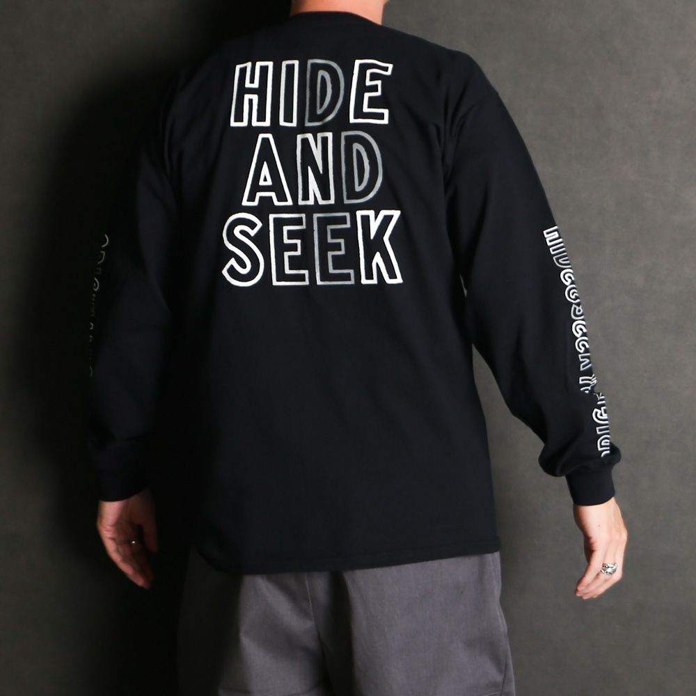 " HIDEANDSEEK × Toru Nishiura " / Original H&S L/S Tee - BLK / Tシャツ / H30th-010426