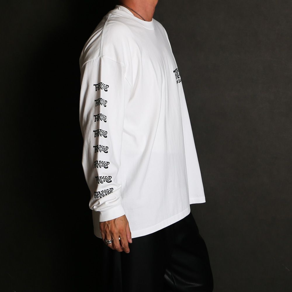 SC LOGO L/S TEE - WHITE / ロングスリーブTシャツ