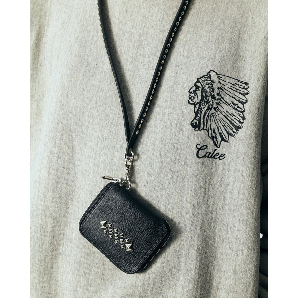 STUDS LEATHER NECK STRAP / スタッズ レザー ネックストラップ / CL-25AW013LE