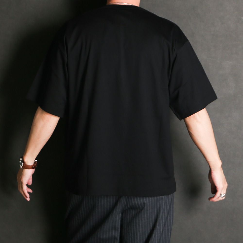 COMFORT FIT Tee - BLACK / オーガニックGIZA 80/3 天竺 サバイバルクロス® - コンフォートフィットTee / A26A19CS02B