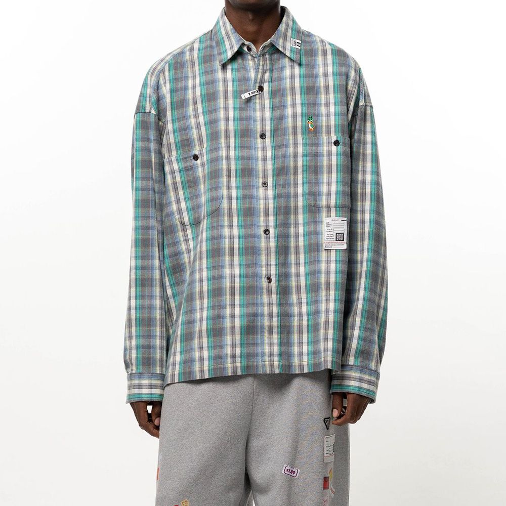 Check Long Sleeve Shirt - Green / チェック ロングスリーブ シャツ / J17SH186