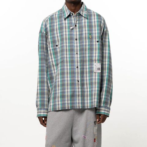 Check Long Sleeve Shirt - Green / チェック ロングスリーブ シャツ / J17SH186