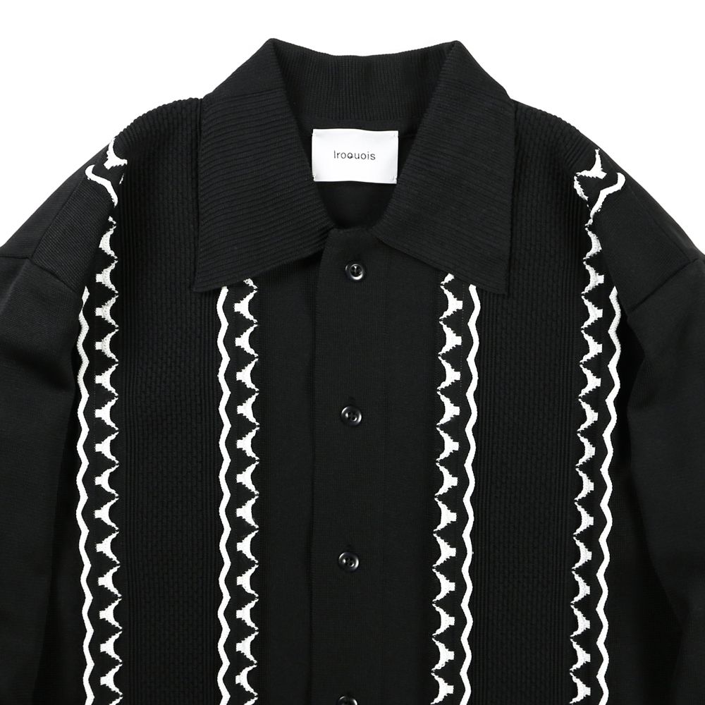 Iroquois - 12GG TUCK KNIT BL / ニットブルゾン / 278100