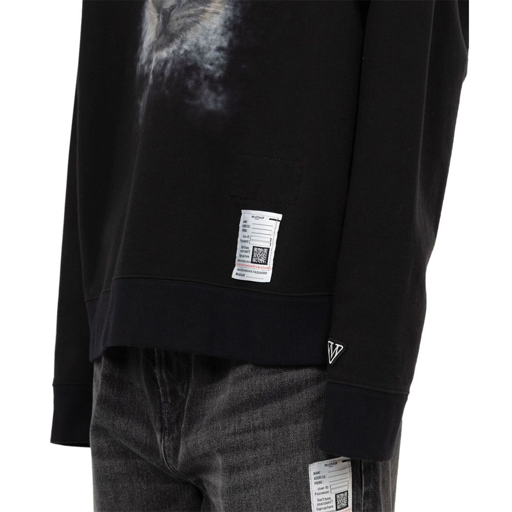 Maison MIHARA YASUHIRO - Cat Printed Sweatshirt - BLACK
