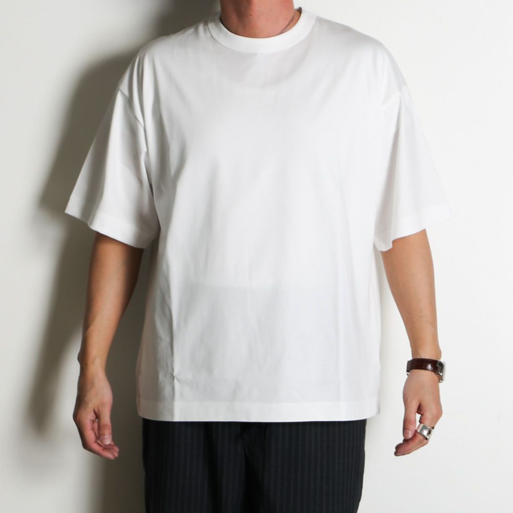 COMFORT FIT Tee - WHITE / オーガニックGIZA 80/3 天竺 サバイバルクロス® - コンフォートフィットTee / A26A19CS02B