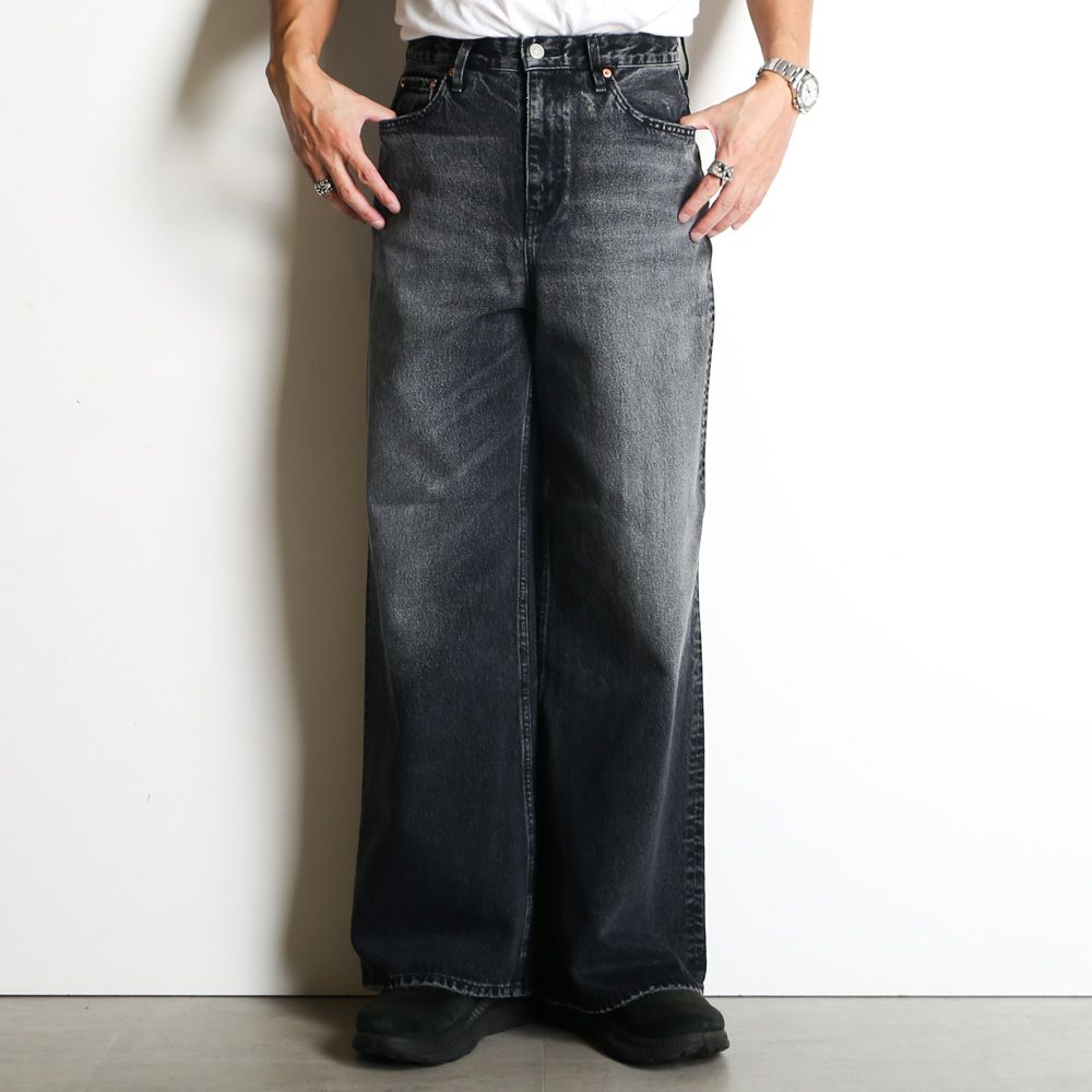 ×HAGUN / WIDE PIPE DENIM PANTS - BLACK / バギーシルエット デニムパンツ / VTM-25-P-103
