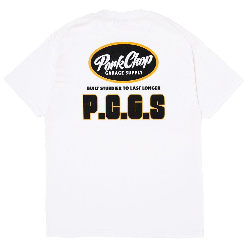 PORKCHOP - PCGS BLOCK TEE - WHITE / ショートスリーブTシャツ