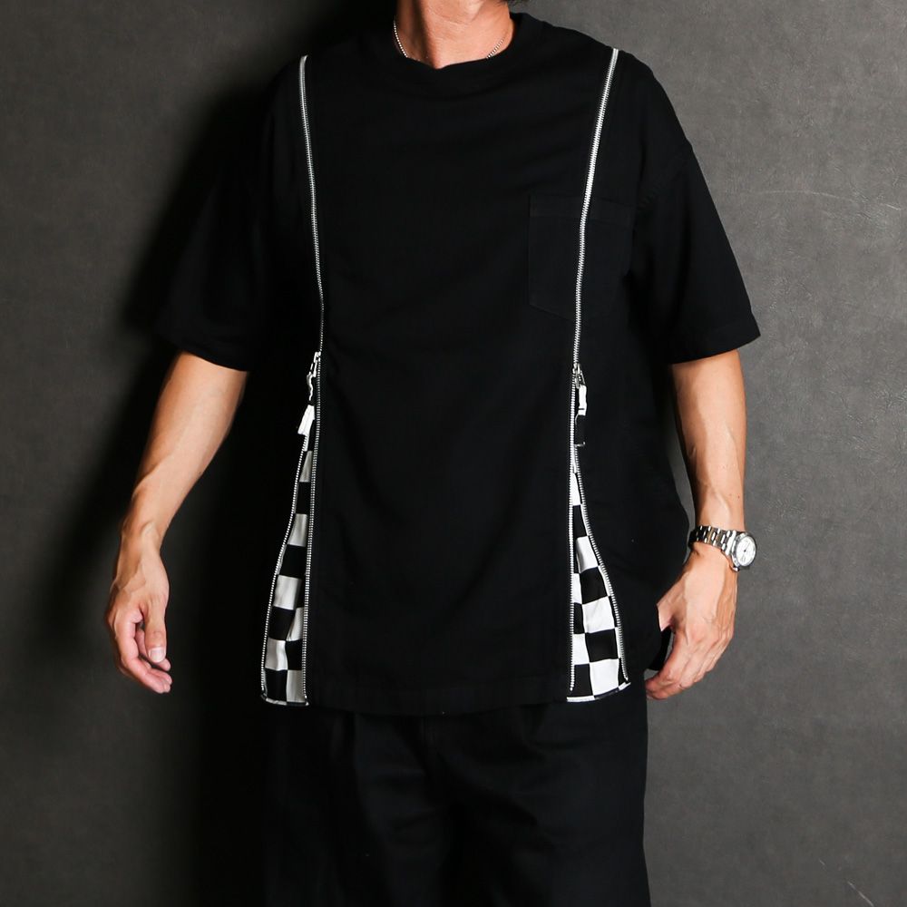 OLD PARK×MINEDENIM / Zip Wide Denim T-SH / MND-23SSOP001-97