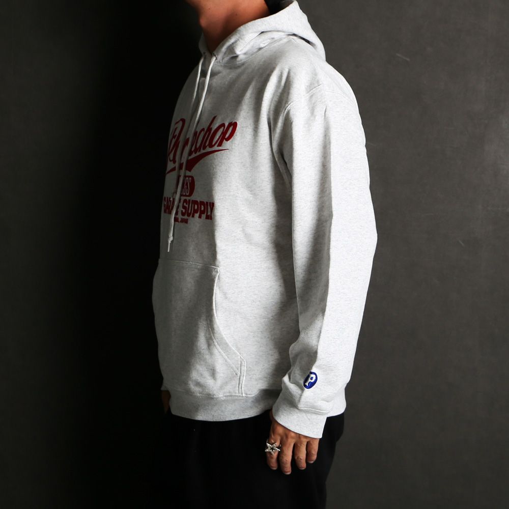 SCRIPT COLLEGE HOODIE - ASH / プルオーバーパーカー