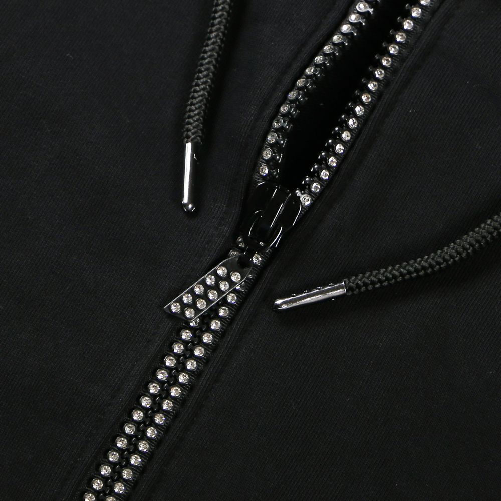 RIB LOGO ZIP HOODIE / リブロゴ ジップアップパーカー / USO-21058