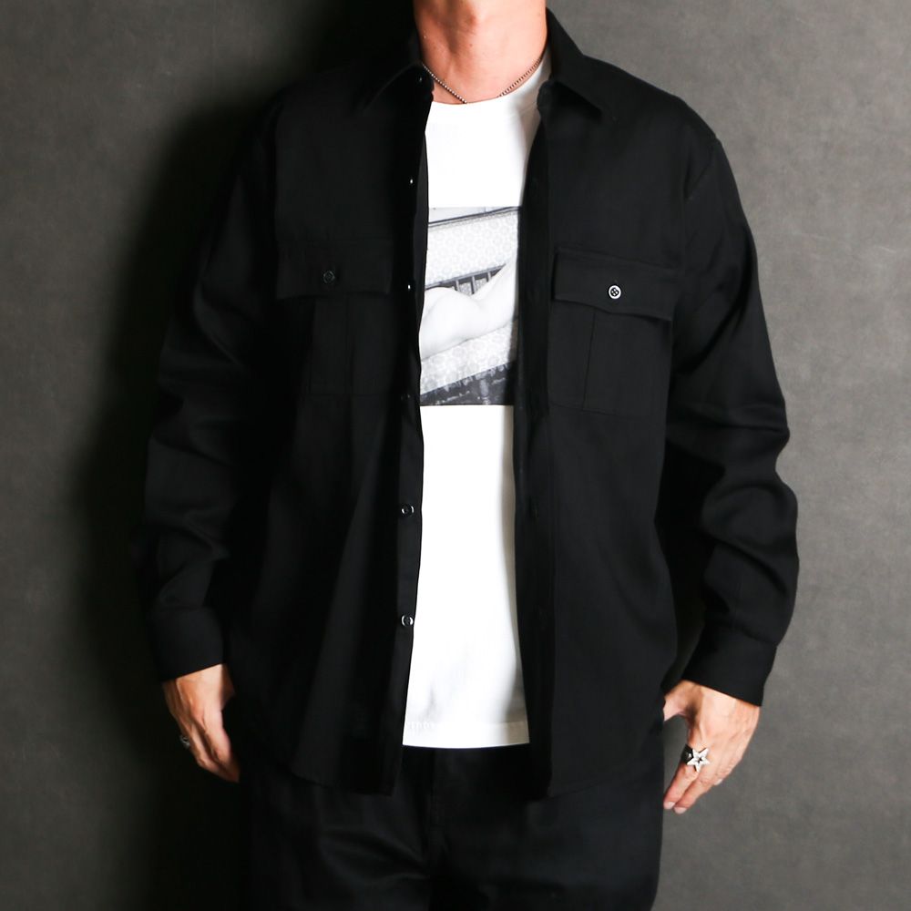 【ラスト1点-サイズ3】 Denim Military SH - BLK / 2509-5001