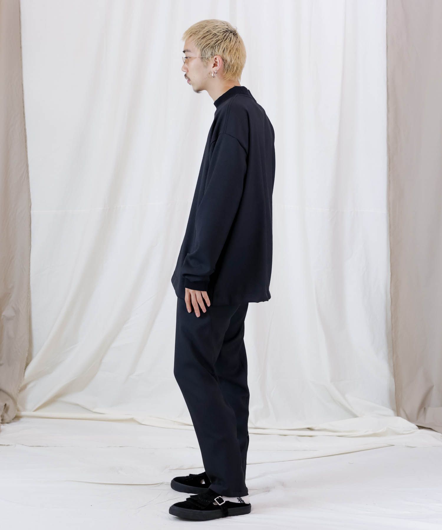 FULLDULL MOCK NECK L/S T / モックネック プルオーバーシャツ / 379111