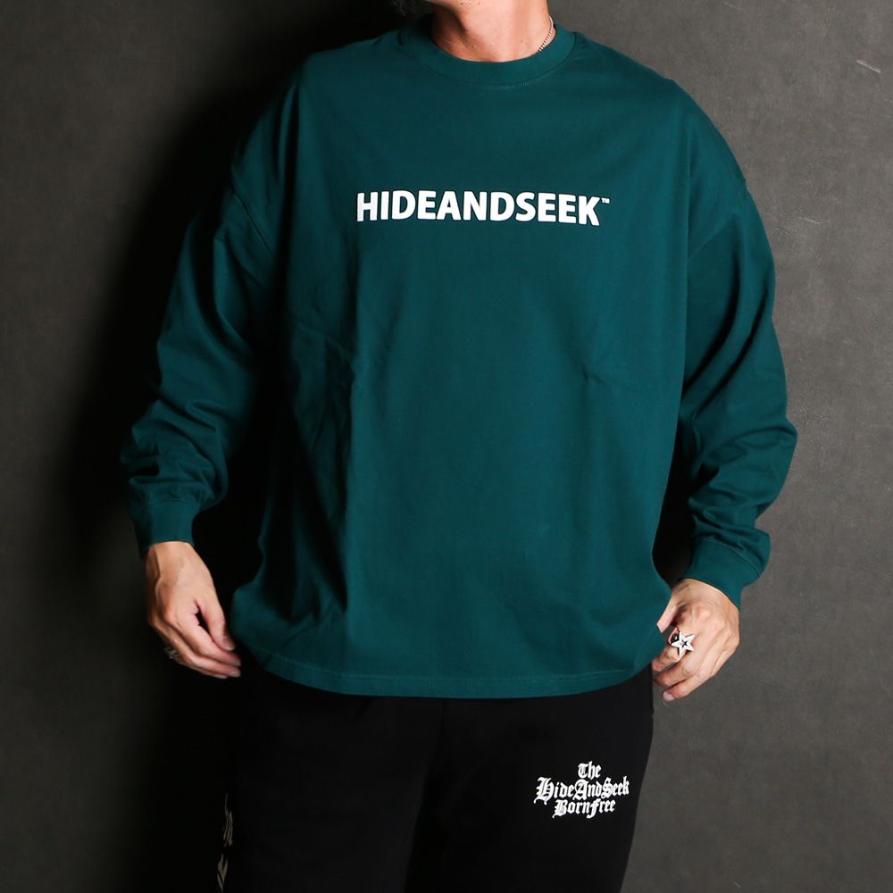 HideandSeek - 【ラスト1点-サイズL】 FAR EAST 1995 L/S Tee (24ss) - Green / ロングスリーブ  Tシャツ / HT-010824 | chemical conbination