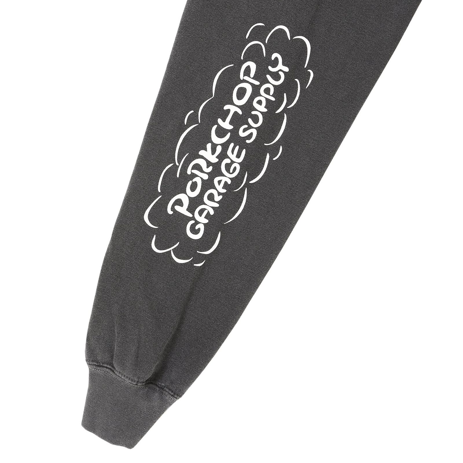 RUNNING LOGO HOODIE - ASH BLACK / プルオーバーパーカー