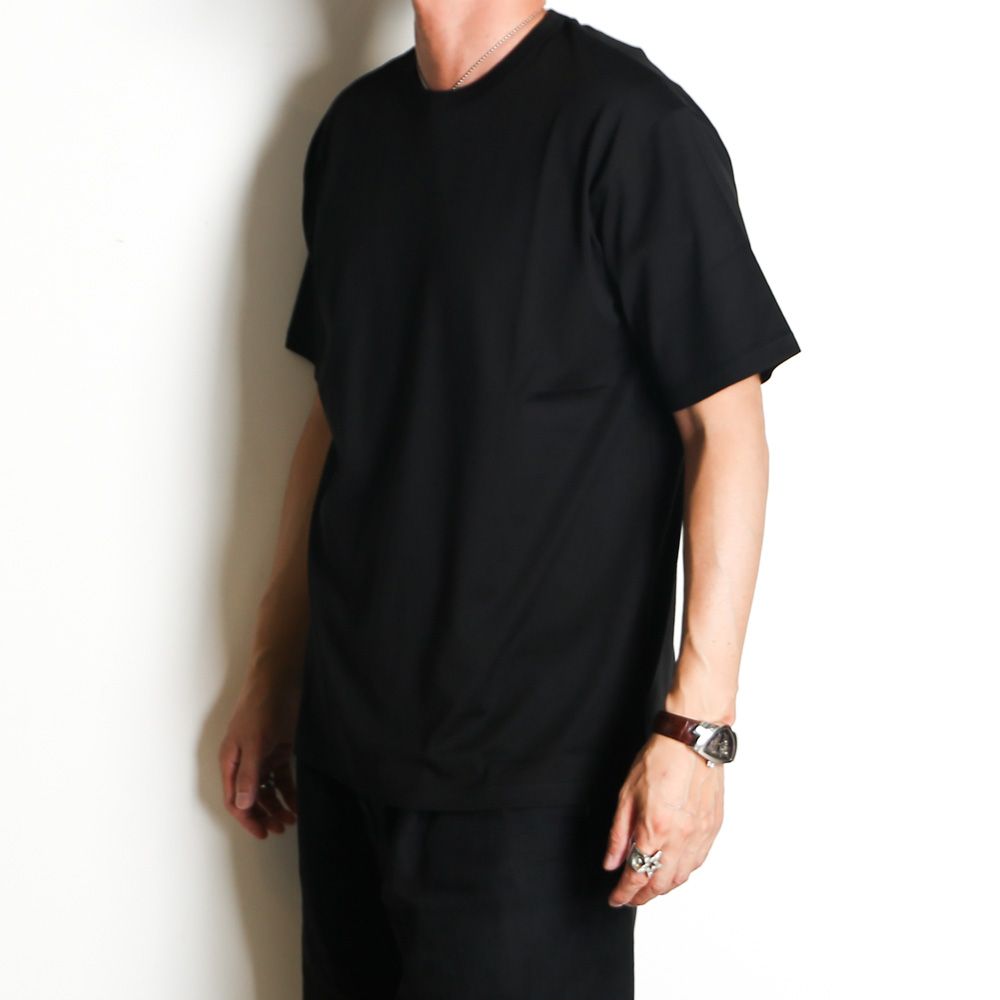 NEW RELAXED FIT Tee - BLACK / オーガニックGIZA 70/2天竺 - ニューリラックスドフィットTee / A26B08CS01B
