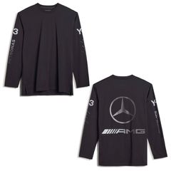 Y-3 MERCEDES-AMG PETRONAS FORMULA 1 TEAM CHAOS LOGO LONG SLEEVE TEE / Tシャツ / KR2372