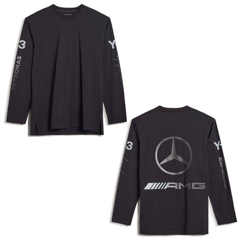 Y-3 MERCEDES-AMG PETRONAS FORMULA 1 TEAM CHAOS LOGO LONG SLEEVE TEE / Tシャツ / KR2372