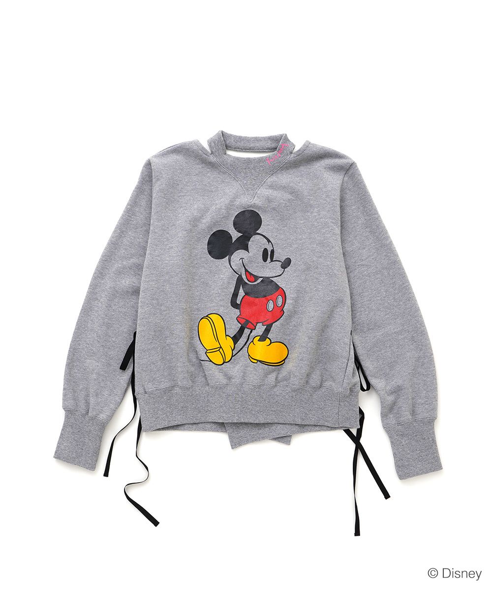 FACETASM MICKEY SWEAT WITH OPEN-BACK