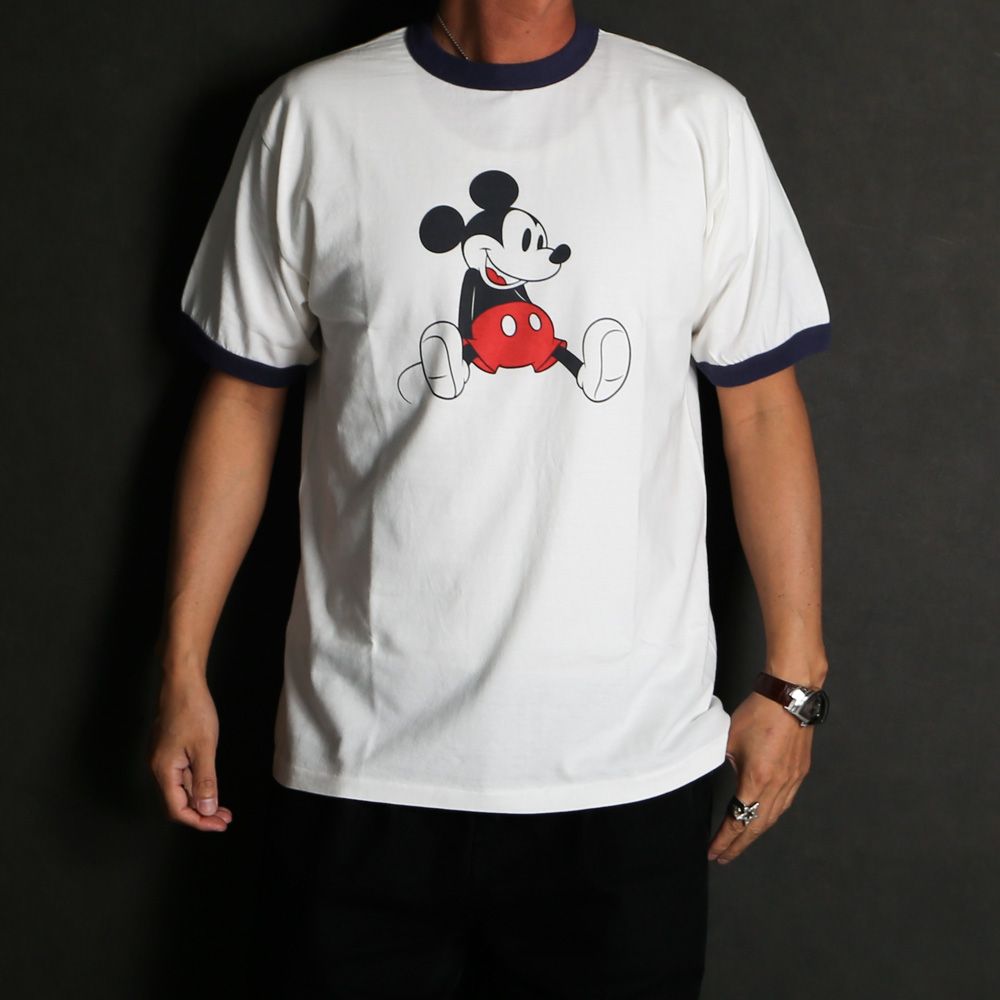 Disney / SD Ringer T - White × Navy / Tシャツ / TSOSJ110
