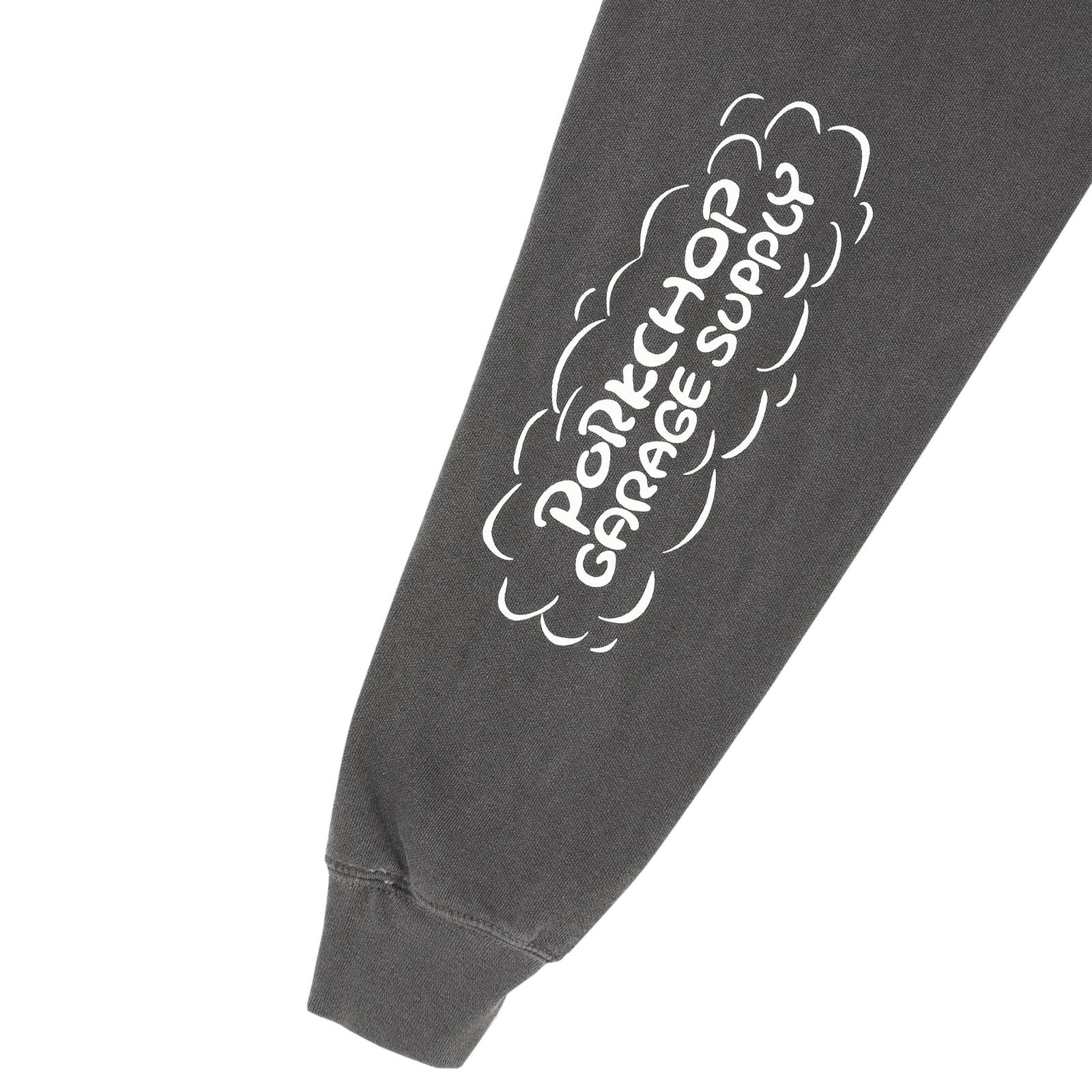 RUNNING LOGO SWEAT - ASH BLACK / スウェット