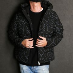 LETTERING DOWN JACKET / ダイアゴナルロゴ ダウンジャケット / USO-21042
