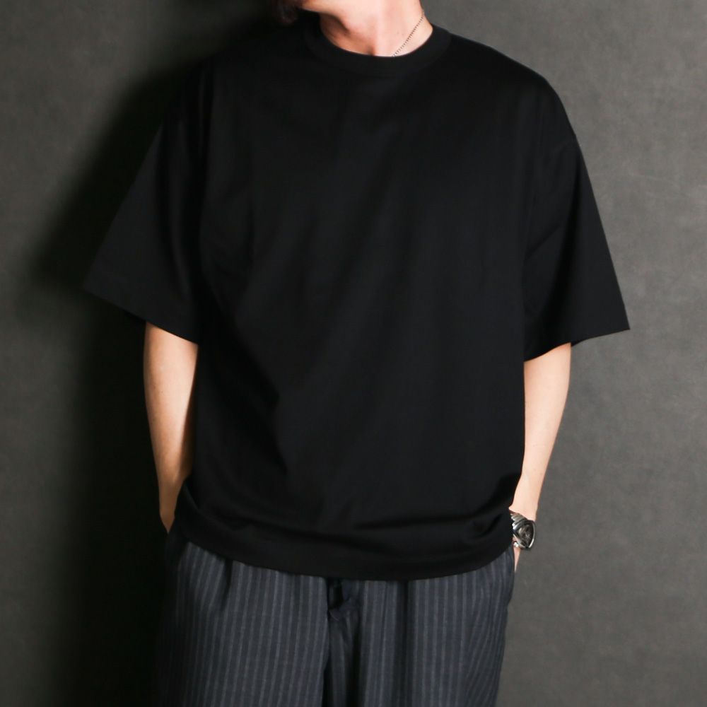 COMFORT FIT Tee - BLACK / オーガニックGIZA 80/3 天竺 サバイバルクロス® - コンフォートフィットTee / A26A19CS02B