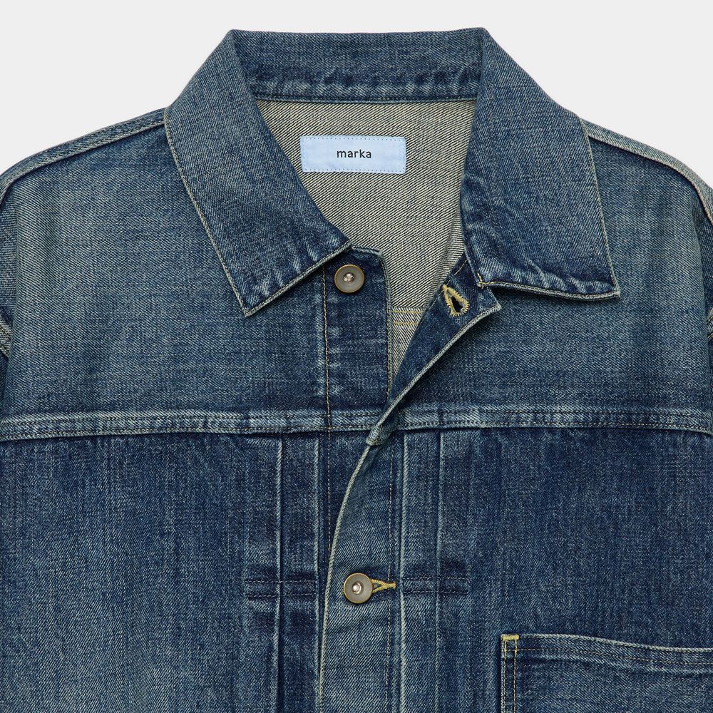 DENIM JACKET - INDIGO V.W / オーガニックコットン 13.5oz セルビッチデニム - TYPE-1 デニムジャケット / M26A10BL11C