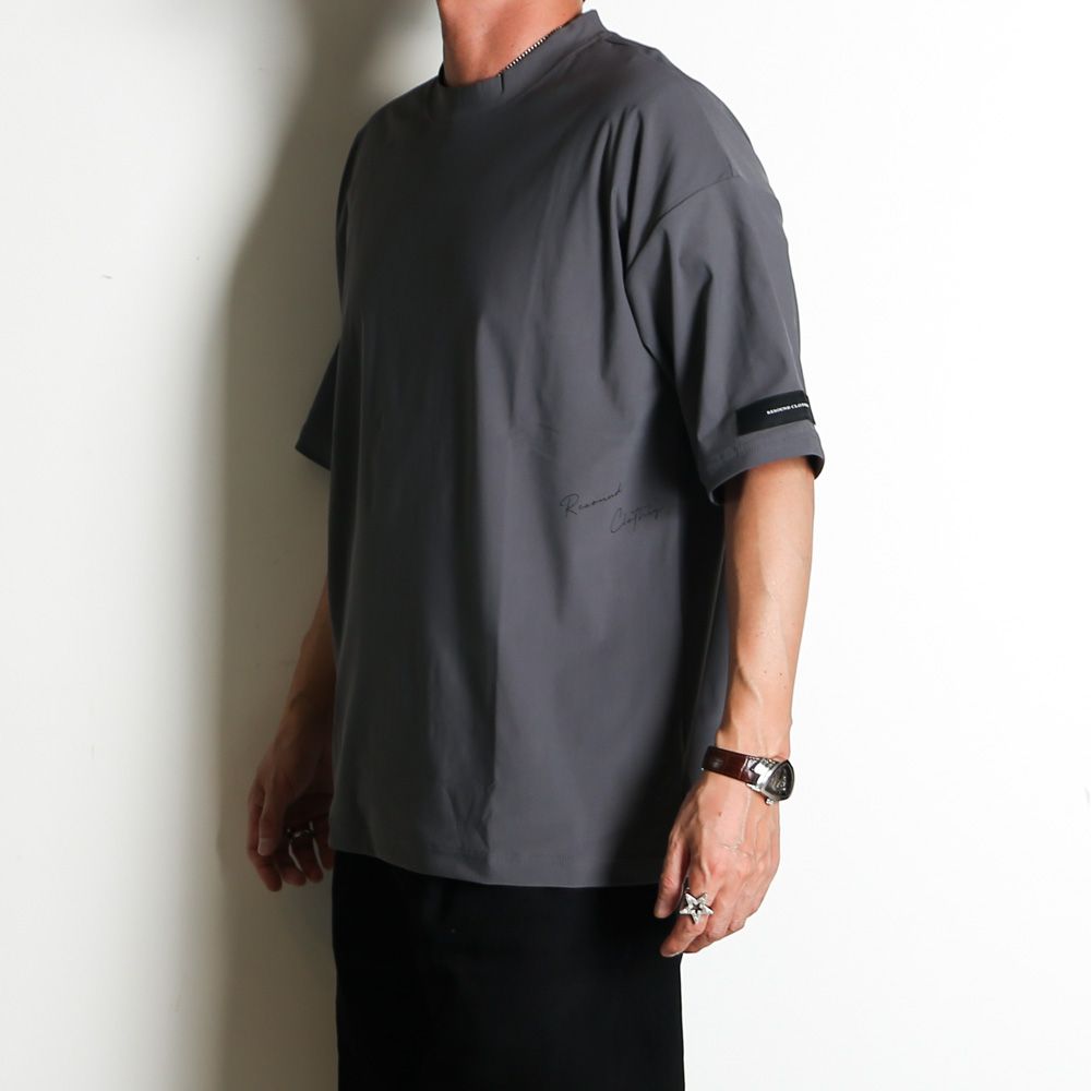 SIDE RC OVER TEE - GREY / オーバーサイズ ナイロンTシャツ / RC39-T-004