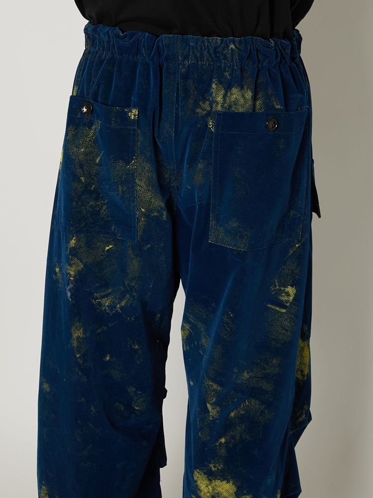 "FLOCKY + PIGMENT PRINT" PARACHUTE PANTS / パラシュートパンツ / TA23AW-PT018