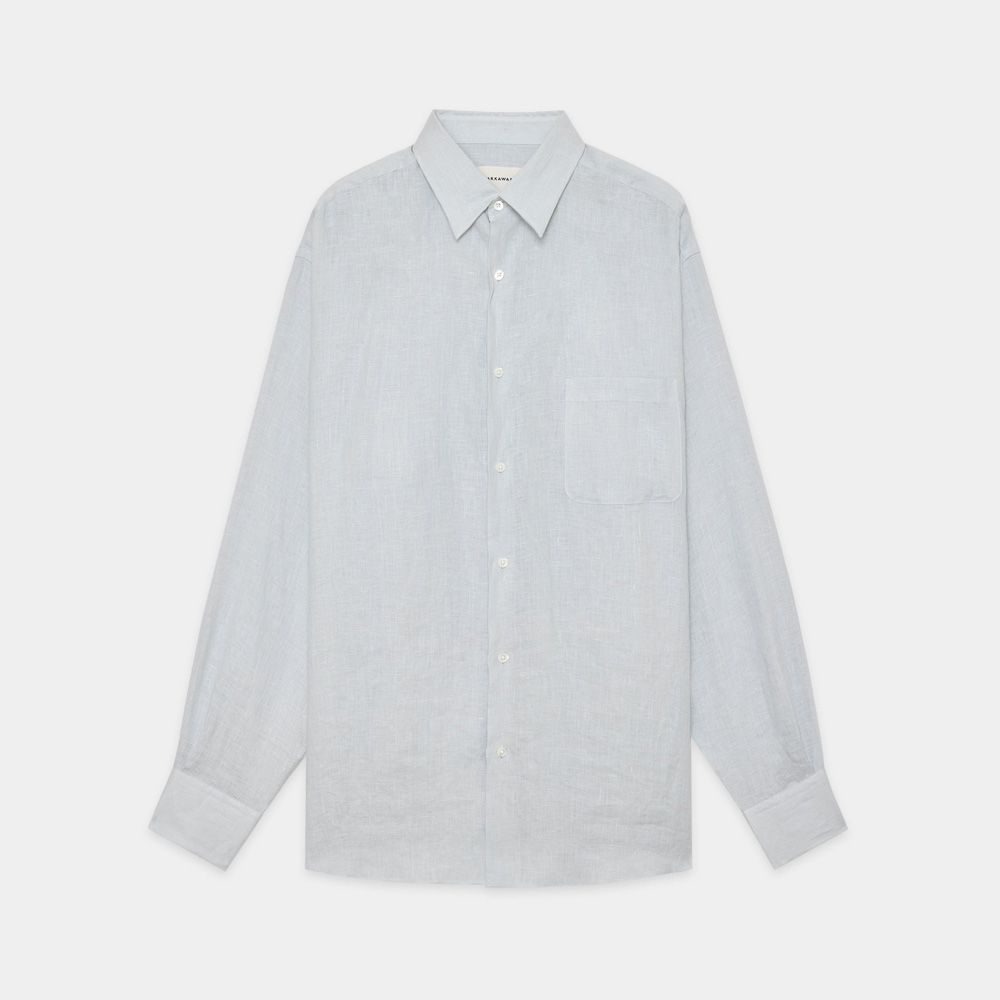 COMFORT FIT SHIRT - Ice / ヘンプ細布 - コンフォートフィットシャツ / A26A22SH01C