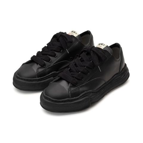 "PETERSON"(ピーターソン) original sole leather lowcut sneaker - BLACK × BLACK / A06FW736