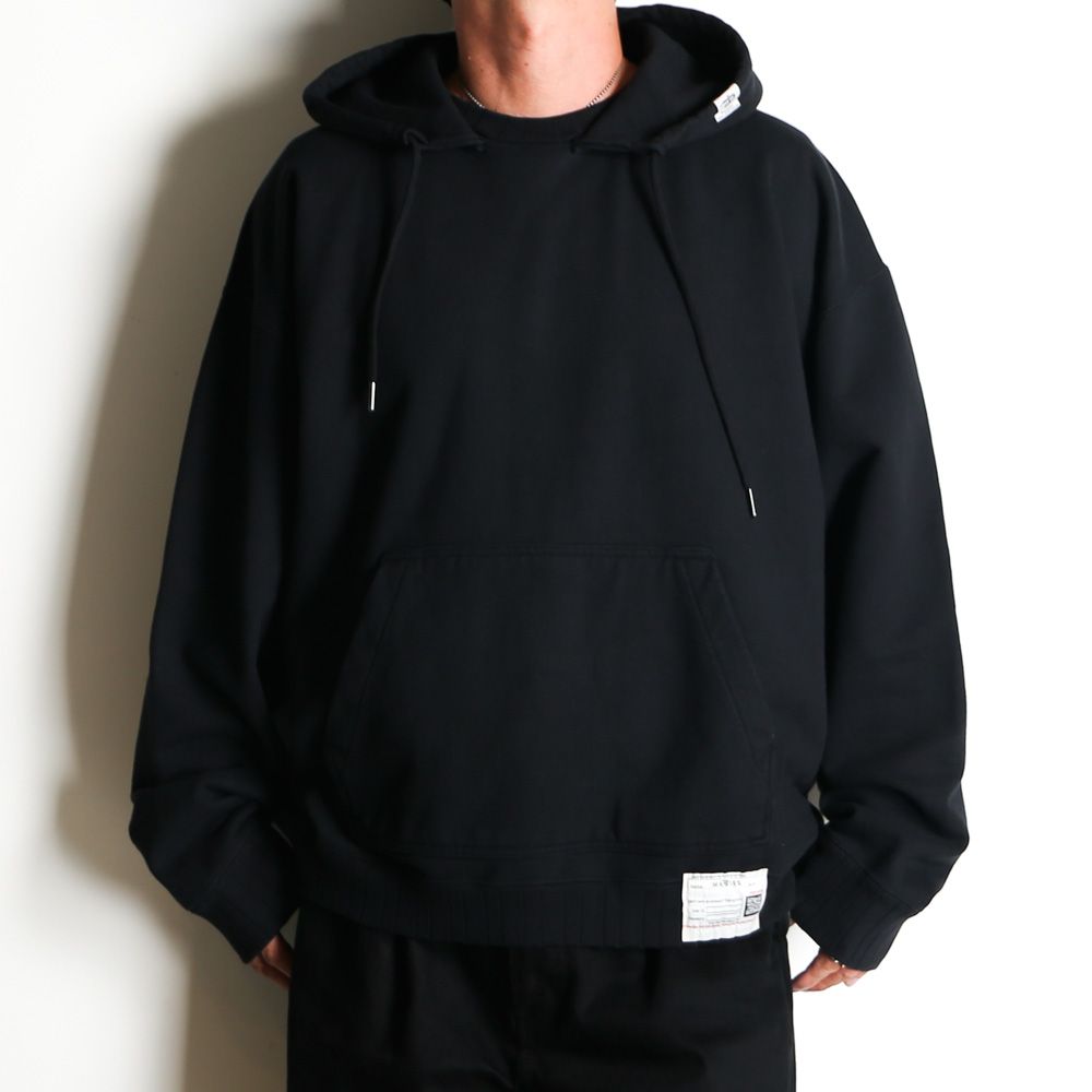 【ラスト1点-サイズ46】 MASSES × Maison MIHARA YASUHIRO / DON'T FOG UP PRINT HOODIE - BLACK / プルオーバー パーカー / C15HD043