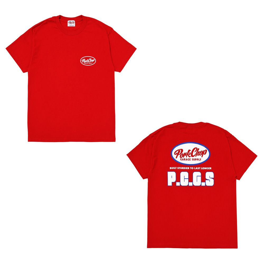 PORKCHOP - PCGS BLOCK TEE - WHITE / ショートスリーブTシャツ