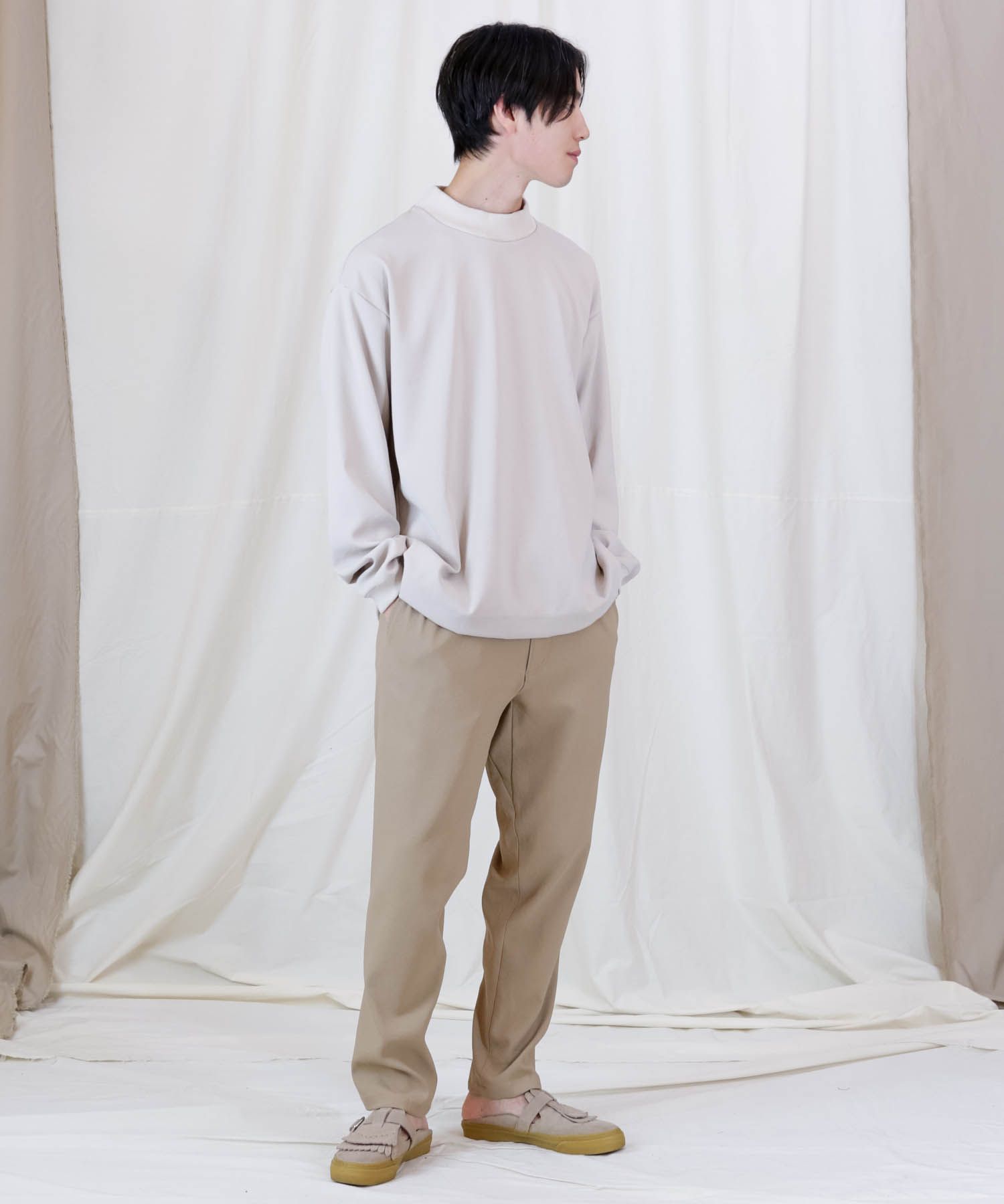 FULLDULL MOCK NECK L/S T / モックネック プルオーバーシャツ / 379111