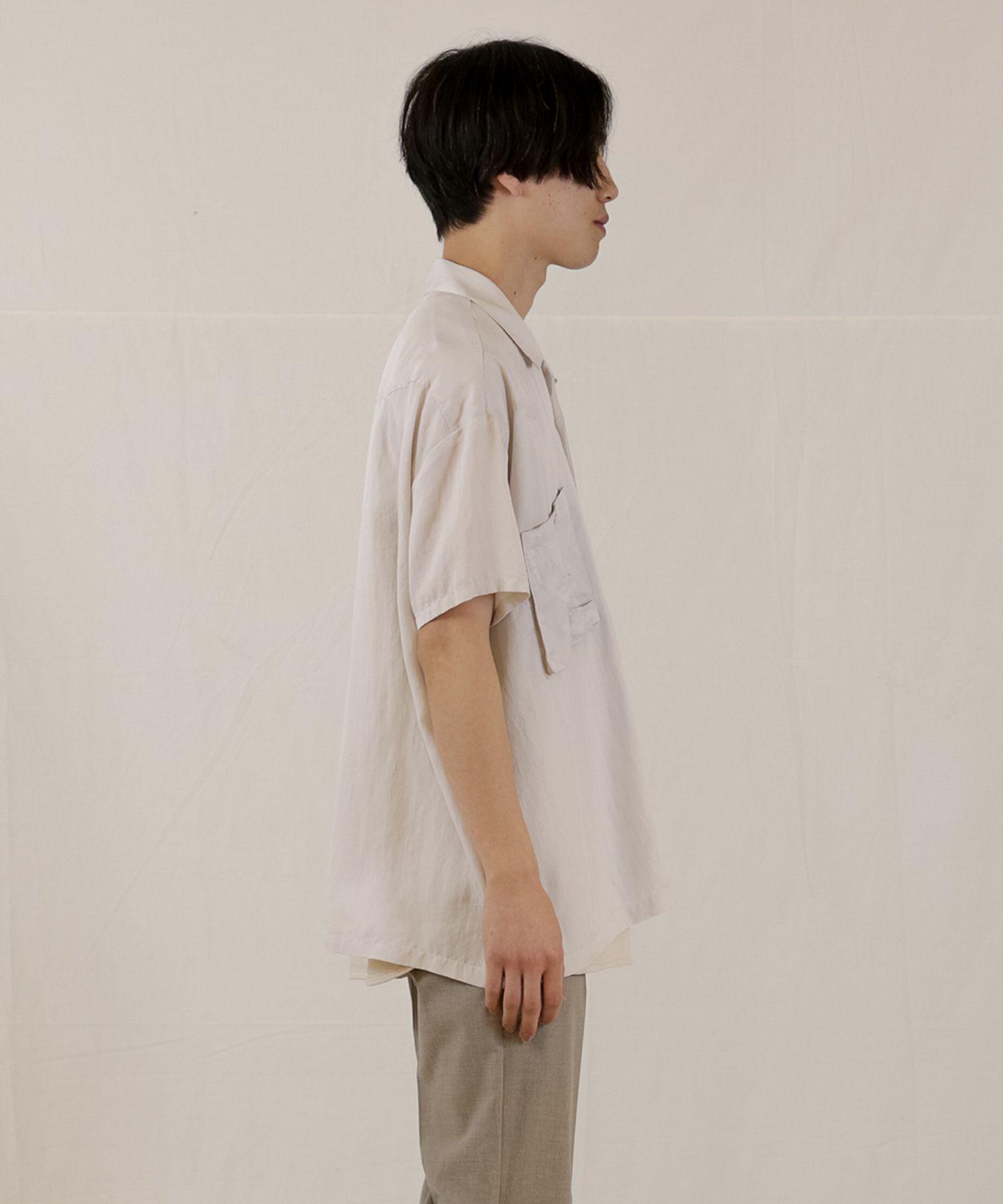 TE TWILL WIDE WESTERN H/S SH / ウエスタンヨーク ワイドシルエットシャツ / 379116