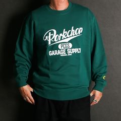 SCRIPT COLLEGE SWEAT - GREEN / スウェット