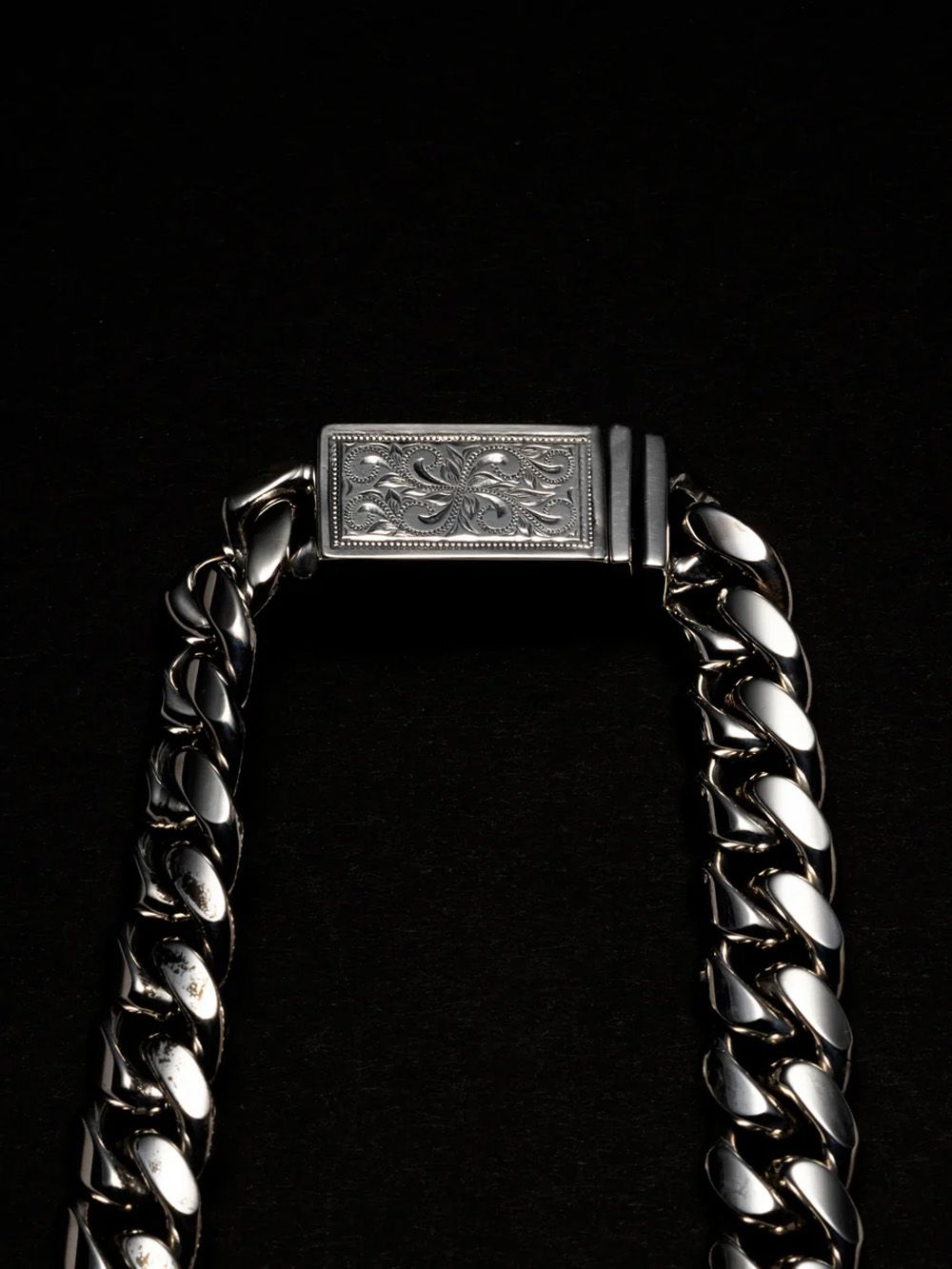 ANTIDOTE BUYERS CLUB - Engraved Box Crasp Chain / ネックレス