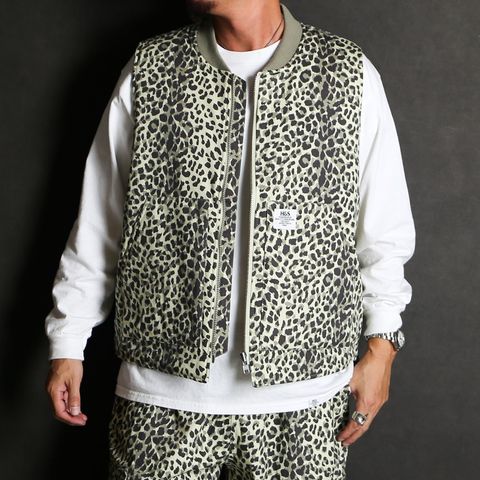 Camo Zip Work Vest - Panther / ワークベスト / HJ-100225