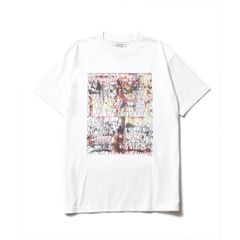 × baanai / "EXPERIMENTALISM" White T-SH EXPERIMENTALISM T-SH / 2206-6002