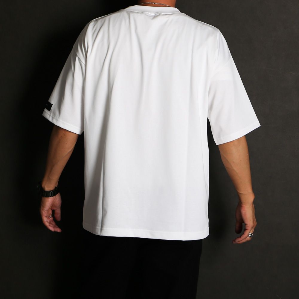 【ラスト1点-サイズ3】 BOX OVER TEE - WHITE / オーバーサイズ ボックスロゴTシャツ / RC40-T-007