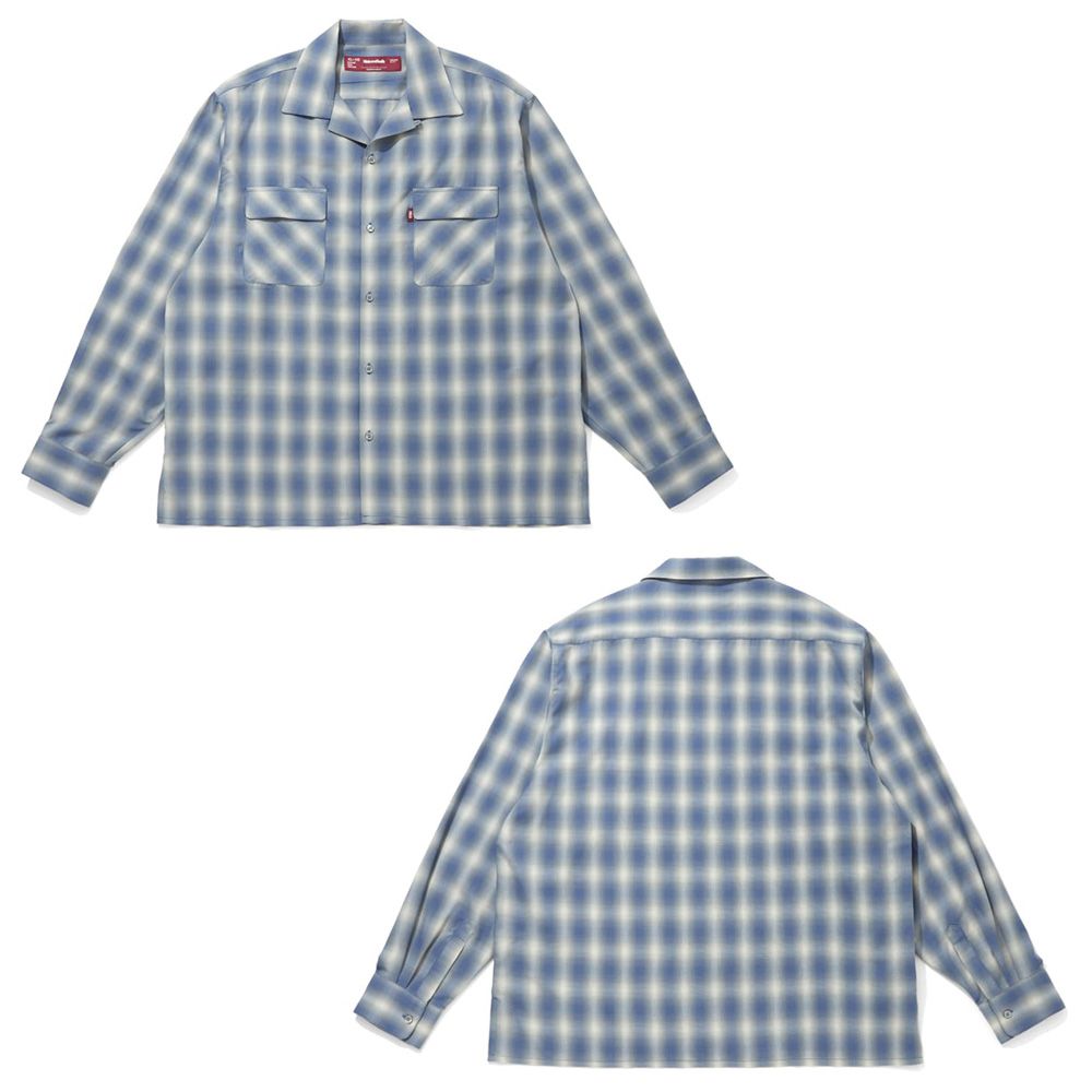 Ombre Check L/S Shirt (26aw) - Blue / オンブレチェックシャツ / HS-070326