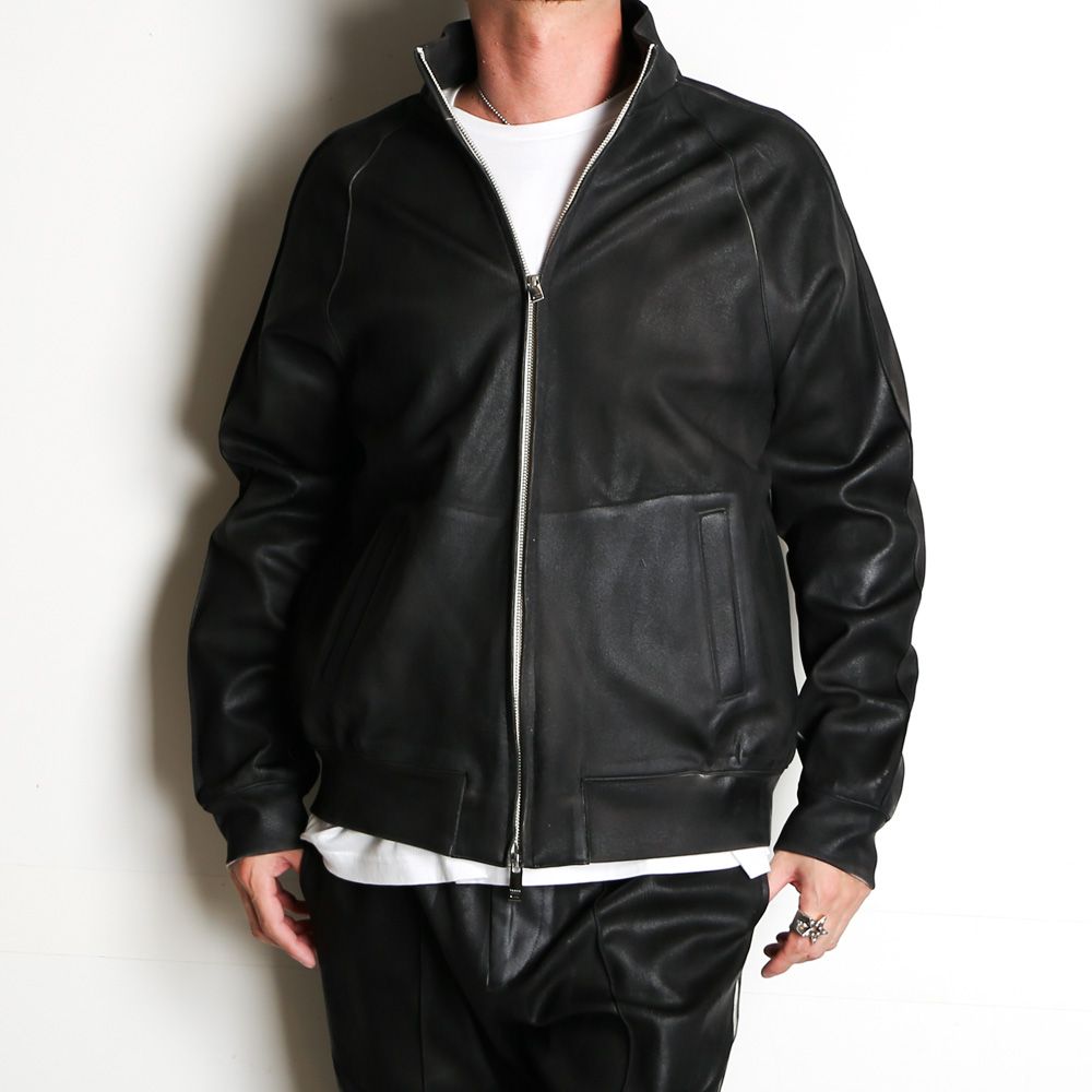 "LEATHER COATING JERSEY" TRACK BLOUSON / トラックジャケット / TA23SS-BL027