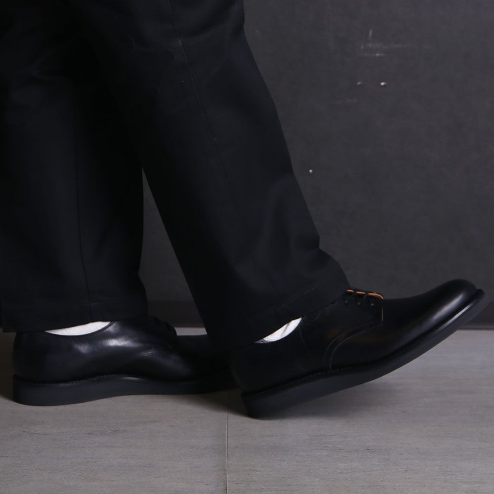 Leather Officer Shoes - BLK / MGK-009