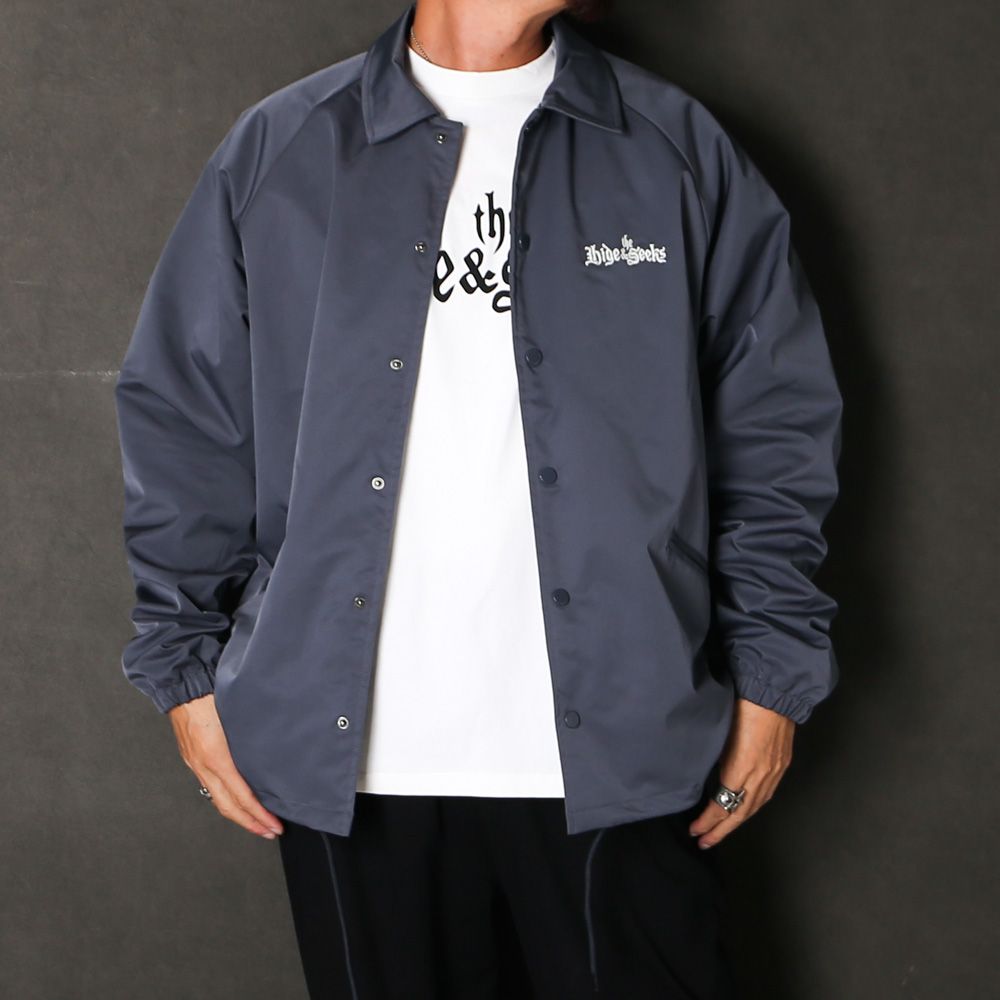 " HIDEANDSEEK × Toru Nishiura " / The H&S Team Jacket - C-GRY / コーチジャケット / H30th-091326