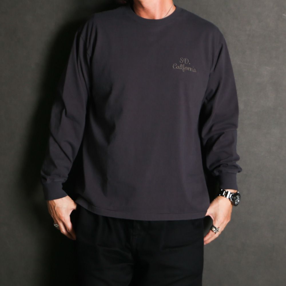 SD US Cotton Logo LS T - BLACK / Tシャツ / TSOLD120