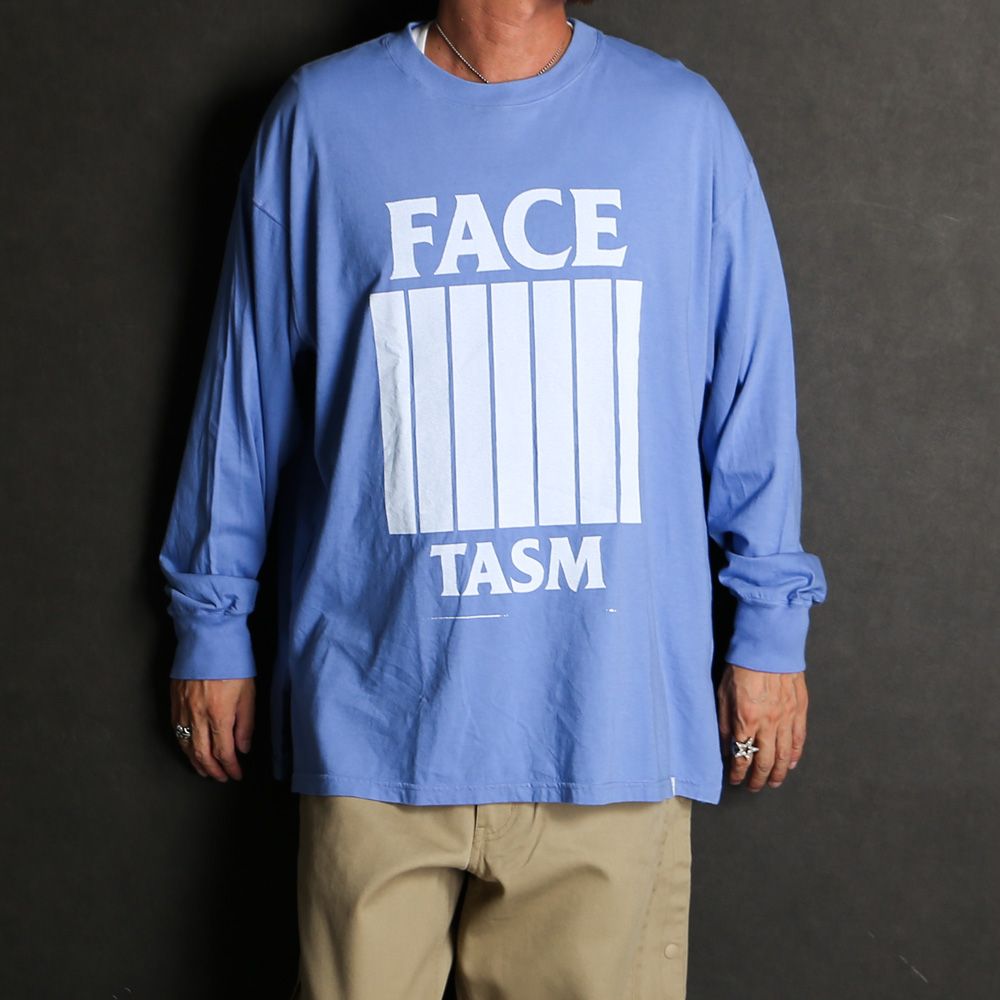 【ラスト1点-サイズ5】 7 BARS LONG SLEEVE TEE - BLUE / グラフィック Tシャツ / KR-TEE-U03