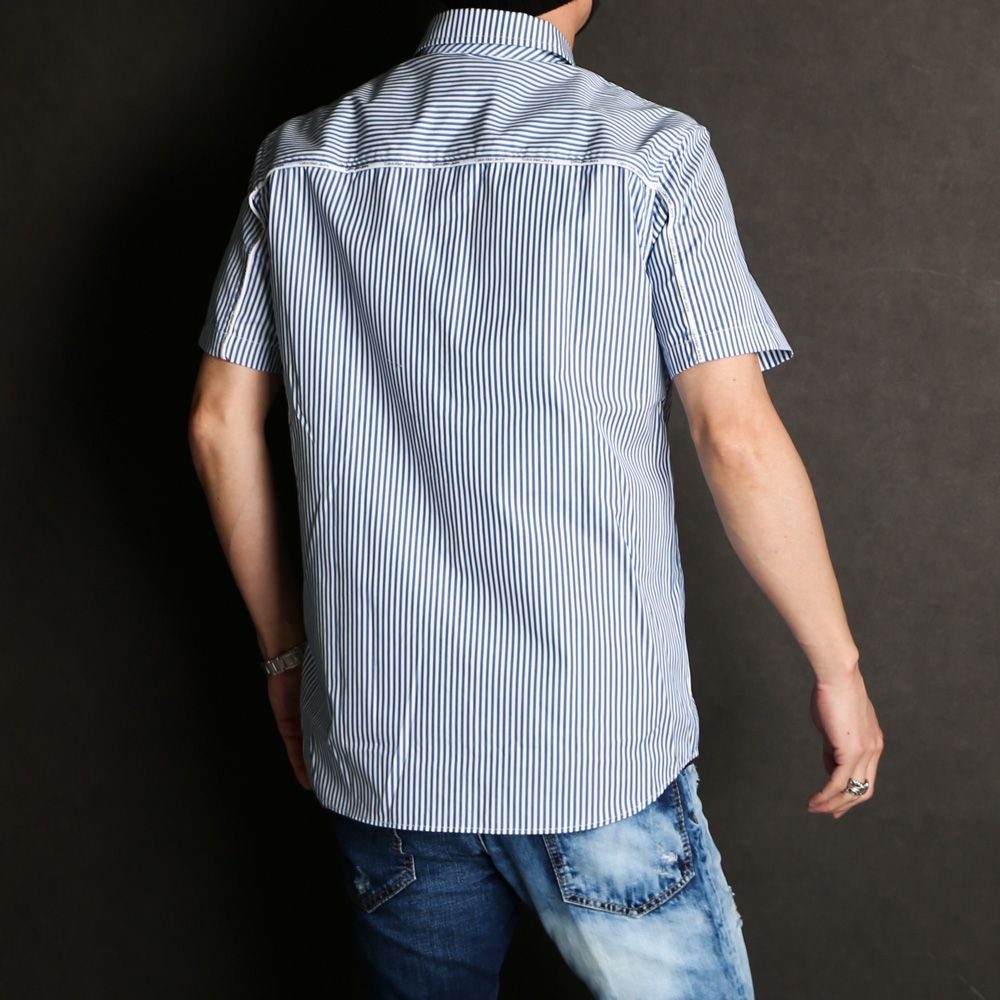 LOGO PIPING RELAXED SHIRT / 半袖シャツ / J323581